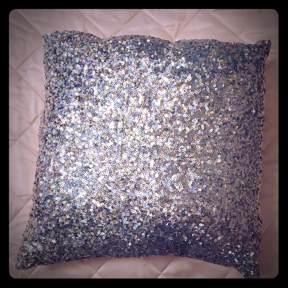 Victoria Secret sequin throw pillow